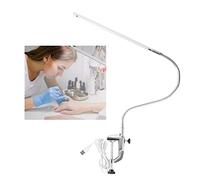 LED Desk Lamp with Clamp, USB Adjustable Clip 360 Degree Rotation Soft Pipe Table Lamps for Eyelash Extensions Manicure Reading Tattoo Light Study Bedroom Workbench