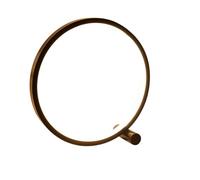 LED Desk Lamp with Dimmable Circular Design USB Powered Warm Light Modern Home Decor Nightstand Lamp Black Color Adjustable Brightness for Cozy Atmosphere