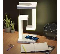 LED Desk Lamp with Wireless Charger, Suspended Anti-Gravity Desk Lamp Dimming Eye-Protecting Table Lamps Bedroom Sleep Night Light Gifts for Home Office