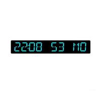 LED Desktop Clock with Countdown Timer, Day/Date Display & Adjustable Brightness - Multi-Function Electronic Alarm Clock for Home, Office and Kitchen(E)