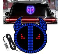 Led Devil Eyes Light for Cars,Devil's Expression Car Light,LED Demon Eye Lights Front Back Windshield,Devil Eyes Light for Windshield,Devil Eyes Led Lights for Car Back window (Blue)