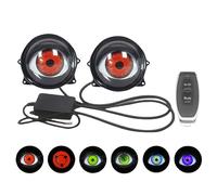 LED Devil Eyes Light with Remote Control - 6 Modes Colorful Eye Lamp for Cars and Trucks