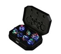 LED Dice Set, Rechargeable Flashing Cube, Bright Light Effects, Electronic Polyhedral Design, RPG Dice For Game Nights, 7 Piece Set With Charging Case, Multicolor Glow