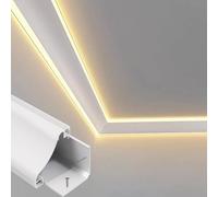 LED Diffuser Ceiling Trim for Indirect Lighting - Decorative Cornice Molding Modern Architectural Design Easy Installation Perfect for Homes & Offices