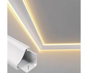 LED Diffuser Ceiling Trim for Indirect Lighting - Decorative Cornice Molding Modern Architectural Design Easy Installation Perfect for Homes & Offices
