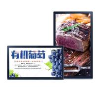 LED Digital Advertising Screen, 1080P Full HD, Remote Control, USB/HDMI Input, Landscape/Portrait Switching, Smart Split Screen, 18.5 inch