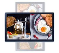 LED Digital Advertising Screen - Wall Mounted Billboard for Restaurants, Landscape/Portrait Display, Remote/USB Publishing for Videos and Images