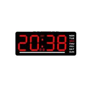 LED Digital Alarm Clock 12/24Hr °C/°F Display 5-Level Brightness Car Home | Five adjustable brightness levels let you read the comfortably at night without disturbing your sleep.