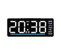LED Digital Alarm Clock Silent Temperature Display | Enjoy peaceful sleep with a silent, non-ticking display that shows temperature and day of the week.