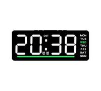LED Digital Alarm Clock Silent Temperature Display | Enjoy peaceful sleep with a silent, non-ticking display that shows temperature and day of the week.