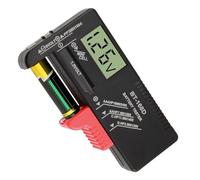 LED Digital Battery Tester, Household Battery Checker BT-168D Universal Battery Volt Checker Multi Size Charge Checker for AA AAA C D 9V 1.5V Button Cell Batteries