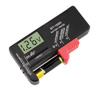 LED Digital Battery Tester Portable Universal UK Household Battery Checker for All Batteries Multi Size for AA AAA C D 9V 1.5V Button Cell Batteries, Requires No Battery to Operate (Model: BT-168D)