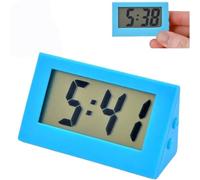 LED Digital Clock,Small Digital Travel Clock,Digi/tal Calendar C/lock for Bedside Travel,Mini Tra/vel Alarm Clo/ck with Light Battery Powered,NAXIXI Portable Ala/rm Small Dig/ital Tra/vel Cl/ock(Blue)