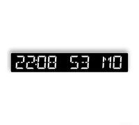 LED Digital Clock with Auto Moment Setting and Dual Alarm Function, Countdown Momentr up to 999 Days, Adjustable Brightness, Desk or Wall Mountable Electronic(white white)