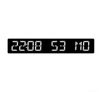 LED Digital Clock with Auto Moment Setting and Dual Alarm Function, Countdown Momentr up to 999 Days, Adjustable Brightness, Desk or Wall Mountable Electronic(black white)