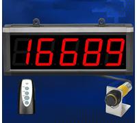 LED Digital Counter with Infrared Sensor, 3 Inch Display, Plus Minus Function, Visitor Counter Up to 9999 for Assembly Lines and Events