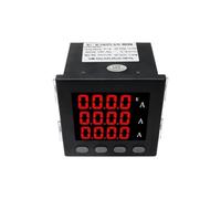 LED Digital Display 96 * 96mm Panel Meter Three-Phase Ammeter With Current Transformer50A 100A 150A 200A AC220V(Meter with 150A CT)