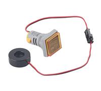 LED Digital Display AC Voltage Current Meter Indicator, High Accuracy and Stable Performance, Wide Measurement Range 60-500V 0-100A for Home Use Plastic (Yellow)