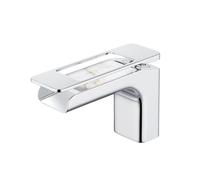 LED Digital Display Bathroom Faucet, RF0266 Modern Single Handle Basin Mixer Tap, 59A Brass Waterfall Sink Tap, Anticorrosion for Stylish Bathrooms