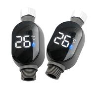 LED Digital Display Water Temperature Meter Waterproof Bath Thermostat Shower Temperature Meter for Bathroom Kitchen Household Water Thermometers