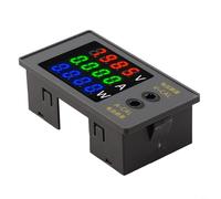 LED Digital Electricity Meter DC 0100V 10A Ammeter Voltmeter for Comprehensive Power Monitoring (Red Green Blue)