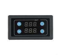 LED Digital For Time Delay Relay Module with Programmable For Timer, High/Low Level Trigger Support, Button Pause, and Reverse Connection Protection (A)