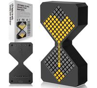 LED Digital Gravity Sensing Timer Hourglass, YEARBEIHAO 1-30 Minutes Sand Time Can Set Any Minute, A Sensory Toy for Relaxation, DIY Electronic Timer for The Kitchen, Room Home Decor (Black)