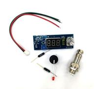 LED Digital Soldering Iron Station with Temperature Controller for T12 Handle, 200-450℃ High-Frequency Heating, Compatible with DIY Kits, Blue/Red/Green/White Light Options Blue