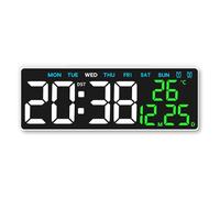 LED Digital Table Clock with Brightness Control for Bedrooms, Living Room, and Offices Adjustable Brightness Alarm Clock