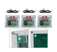 Led Digital Thermostat for W1209 Controller 12v Dc Control Switch Having Abs Housing -50°c for 110°c Range 0.1°c Accuracy 4-Piece Set(RED LED)