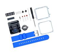 LED Digital Tube Display Electronic Watch Assembly Kits Craft Wrist Clock With Silicone Metal Parts High Brightness LED Timepieces Kit