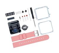 LED Digital Tube Display Electronic Watch Assembly Kits Craft Wrist Clock with Silicone Metal Parts Electronics for Beginners