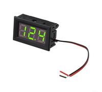 LED Digital Voltage Meter 0.56 Inch DC 5-120V Red Green Blue Display Two Wire Voltmeter for Car Auto Motorcycle for battery Tester(green)