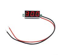 LED Digital Voltmeter 0 28 Inch Screen for DC 2 4 40V Voltage Measurement with Reverse Connection Safety Protection for Battery Packs (Red)