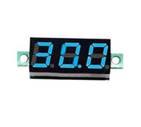 LED Digital Voltmeter DC 0-100V with Reverse Connection Protection, 3-Wire Voltage Meter for Car Battery Motorcycle, 0.28" Red/Green/Yellow Display