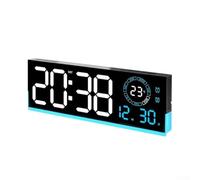 LED Digital Wall Clock 39cm Multi-Function Timer 10-Level Adjustable