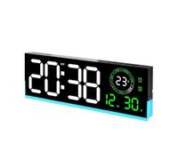 LED Digital Wall Clock for Living Room with for Multi-Functional Display