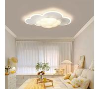 LED dimmable Ceiling Light Children's Room Light with Remote Control Marshmallow Cloud Design White Ceiling Lamp Creative Indoor Chandelier Bedroom Living Room Kitchen Office Lighting