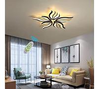 LED Dimmable Ceiling Light Living Room Chandeliers With Remote Control Bedroom Flower Shape Ceiling Light Fixture For Dining Room Dining Table Kitchen Light Flush Mount Chandelier