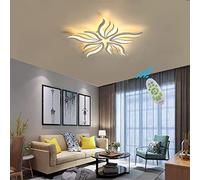 LED Dimmable Ceiling Light Living Room Chandeliers With Remote Control Bedroom Flower Shape Ceiling Light Fixture For Dining Room Dining Table Kitchen Light Flush Mount Chandelier