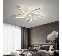 LED Dimmable Light, Acrylic Chandelier, Matt White Ceiling Lighting Fixture Remote Control Compatible with Living Room, Bedroom, Dining Room,Wall Lights,Han