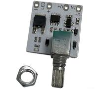 Led Dimmer Module With Switch Board, Brightness Knob Adjustable For Led Strip Light 3.7v To 24v Dc, 120w 5a Load, White(square)