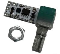 Led Dimmer Module With Switch Board, Brightness Knob Adjustable For Led Strip Light 3.7v To 24v Dc, 120w 5a Load, White(Long strip)