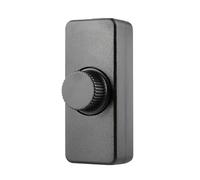 LED Dimmer Switch 1 Gang: Inline Dimmer Switch with Rotary Control Trailing Edge Dimmer Switches Rated 3-100W for Home and RV Use For Dimmable LED Lamps, and Halogen Bulbs (Black Square)