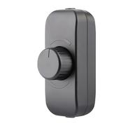 LED Dimmer Switch 1 Gang: Inline Dimmer Switch with Rotary Control Trailing Edge Dimmer Switches Rated 3-100W for Home and RV Use For Dimmable LED Lamps, and Halogen Bulbs（ Black Arc）