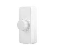 LED Dimmer Switch 1 Gang: Inline Dimmer Switch with Rotary Control Trailing Edge Dimmer Switches Rated 3-100W for Home and RV Use For Dimmable LED Lamps, and Halogen Bulbs（White Square）