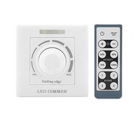 LED Dimmer Switch Adjustable Brightness LED Light Wireless Wall Switch with IR Remote Controller 200W Compatible with kinds of Dimming Power(220V)