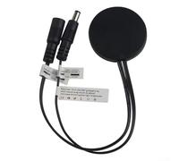 LED Dimmer Switch, DC 12V 24V Touch Sensor Wooden Panel Brightness Controller 5A for Strip Light Cabinet Lighting 20cm Cable(Black)