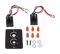 LED Dimmer Switch DC 12V with Two Independent Outputs USB Charging and Memory Function for Bus and Trailer Installations