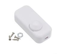 LED Dimmer Switch with Rotary Knob Control, Inline Dimmer Module for 220-240V Trailing Edge Dimming, Built-in Wall Mountable Design, Compatible with Dimmable(white)